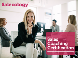 sales coaching certification cover